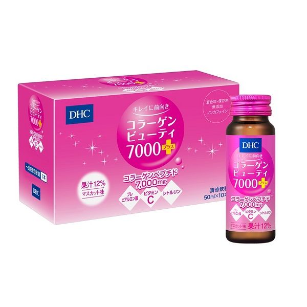 Nước Uống Bổ Sung Collagen DHC Collagen Beauty 7000 Plus 10 Hộp