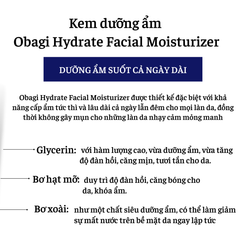 Kem Dưỡng Ẩm OBAGI Hydrate Facial Moisturizer 48g