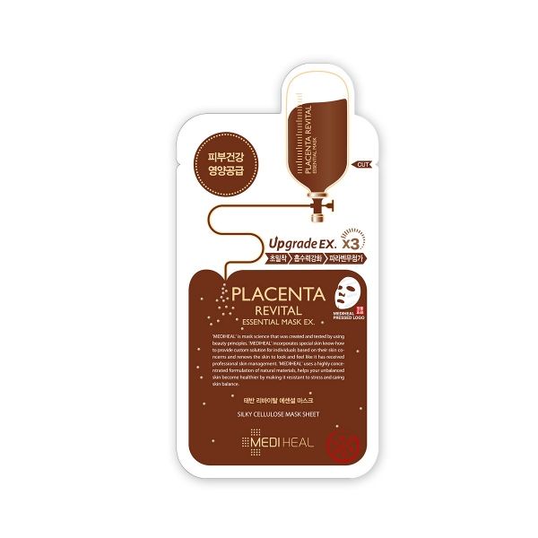 Mặt Nạ Mediheal Hỗ Trợ Phục Hồi Da Chiết Xuất Nhau Thai Cừu 25ml Placenta Revital Essential Mask EX