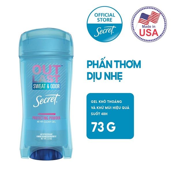 Gel Khử Mùi Ngăn Tiết Mồ Hồi Secret 48HR Clear Gel Anti-Perspirant 73g