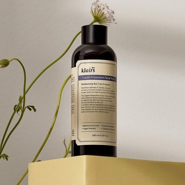 Nước Hoa Hồng Klairs Dành Cho Da Nhạy Cảm 180ml Supple Preparation Facial Toner