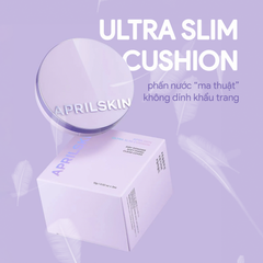Phấn Nước April Skin Ultra Slim Cushion SPF50+/PA+++ (Tặng Kèm Lõi)