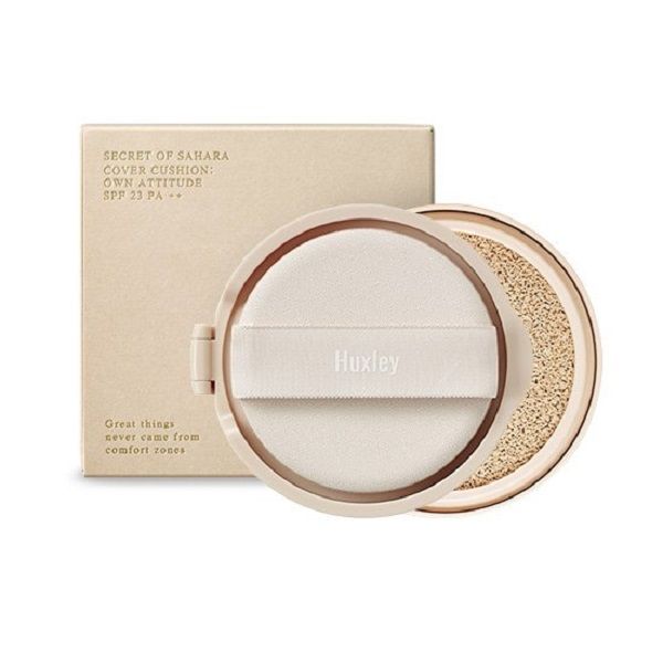 Phấn Nước Huxley Cover Cushion - Own Attitude SPF23/PA++ 3sand 12g