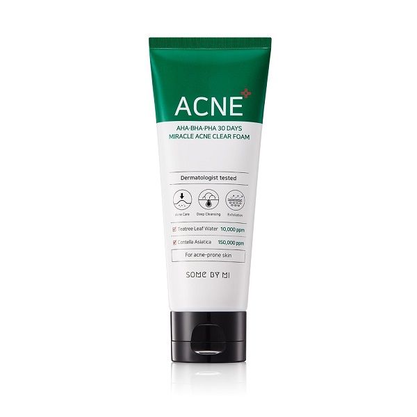 Sữa rửa mặt trị mụn Some By Mi AHA-BHA-PHA 30 Days Miracle Acne Clear Foam 100ml