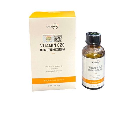 Serum Dưỡng Trắng Giảm Thâm Nám Vitamin C20 Brightening Mediphar 30ml