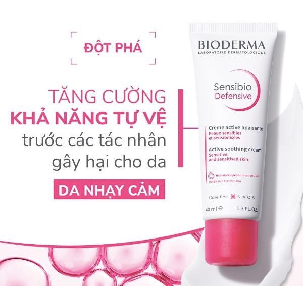 Kem Dưỡng Làm Dịu Phục Hồi Da Bioderma Sensibio Defensive Cream 40ml