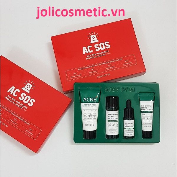 Set trị mụn Some By MI 30 Days Miracle AC Sos Kit