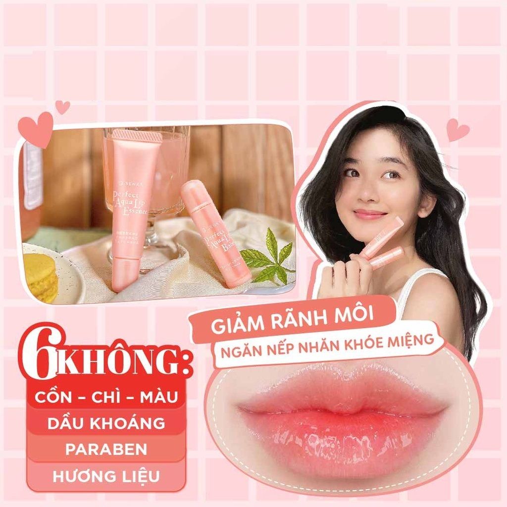 Son Dưỡng Môi Senka Cấp Ẩm & Ngừa Khô, Nẻ Môi 4.5g Perfect Aqua Lip Balm