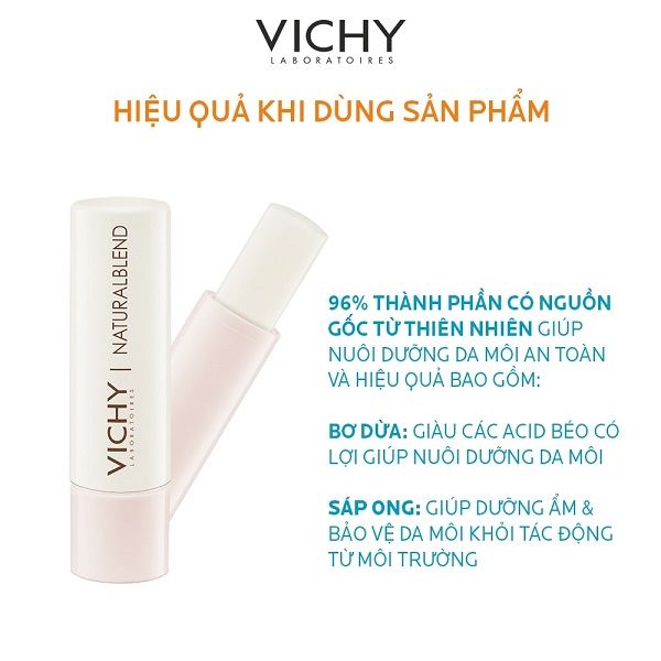 Son Dưỡng Môi Không Màu Vichy Natural Blend Hydrating Lip Balm 4,5g