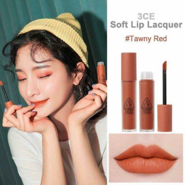 Son 3CE Soft Lip Lacquer #Tawny Red