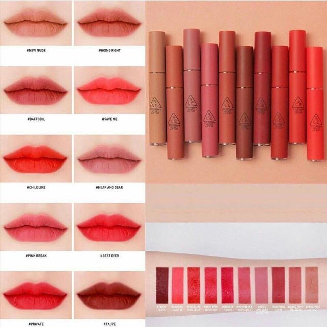Son kem 3CE Velvet lip Tint
