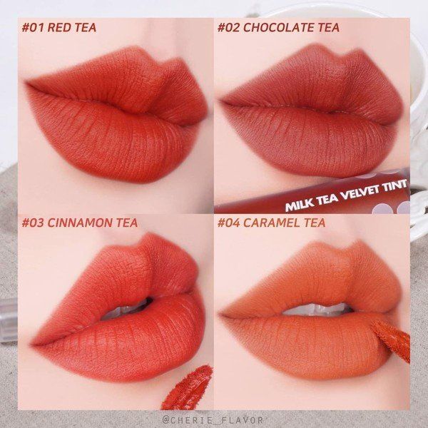 Son kem Romand Milk Tea Velvet Tint 03 - Cinnamon Tea 4.4g