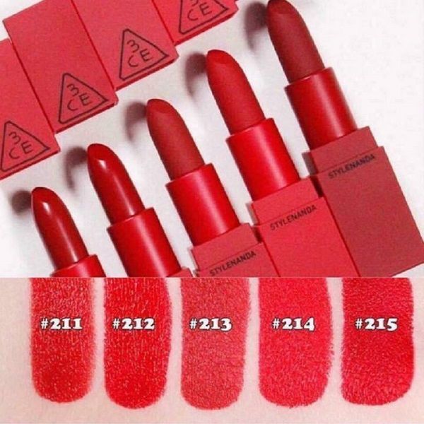 Son thỏi lì 3CE Lip Color Red Recipe 3,5g