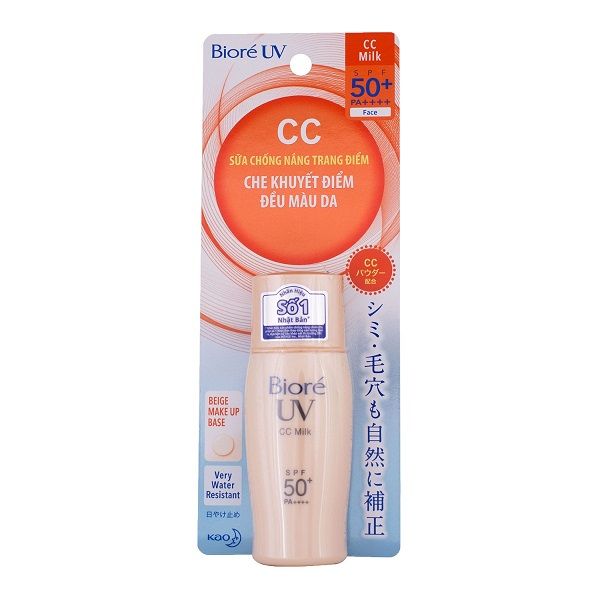 Sữa Chống Nắng Trang Điểm Biore UV CC Milk SPF50+/PA++++ 30ml