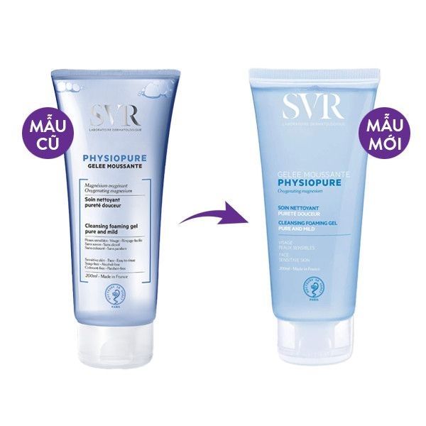 Gel Rửa Mặt SVR Dành Cho Da Nhạy Cảm Physiopure Gelée Moussante