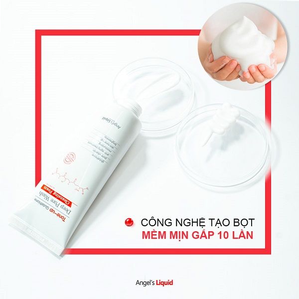 Sữa Rửa Mặt Angel's Liquid 120ml Tone-Up Glutathione Deep Pore Wash