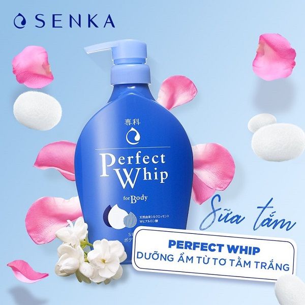 Sữa Tắm Dưỡng Ẩm Hương Hoa Hồng & Hoa Nhài Senka Perfect Whip For Body 500ml