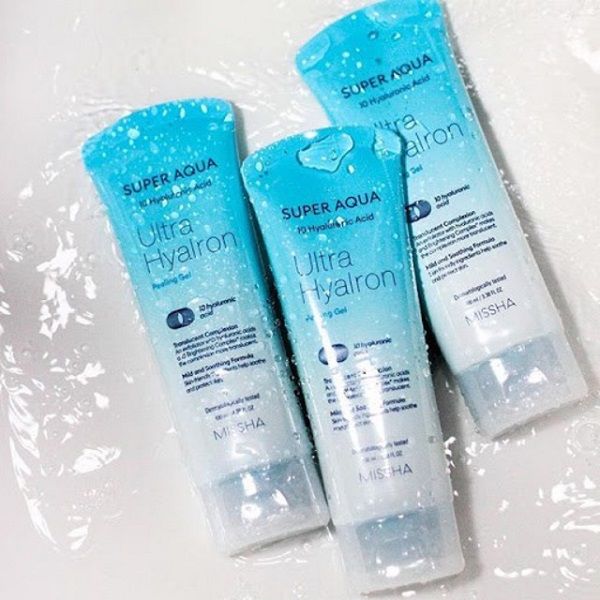 Tẩy Da Chết Mặt Missha Super Aqua Ultra Hyalron Peeling Gel 100ml