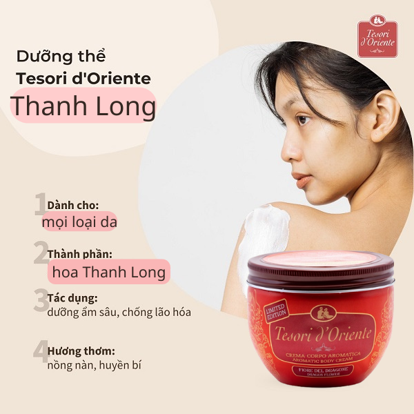 Kem Dưỡng Thể Hương Nước Hoa Tesori D'Oriente Body Cream 300ml