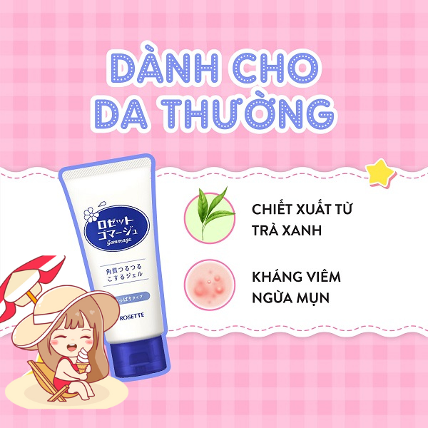 Tẩy Tế Bào Chết Rosette Gommage Moist Peeling Gel 120g