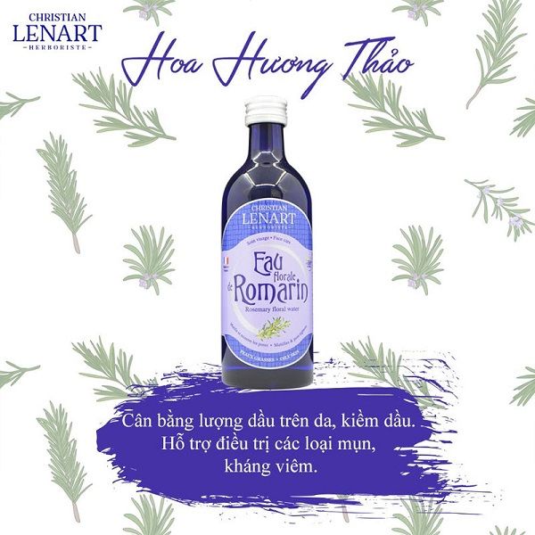Toner Christian Lenart Hoa Hương Thảo Cho Da Dầu Mụn 200ml