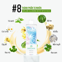 Nước Tẩy Trang Derladie Ngừa Mụn Làm Sạch Da Cleansing Water Witch Hazel