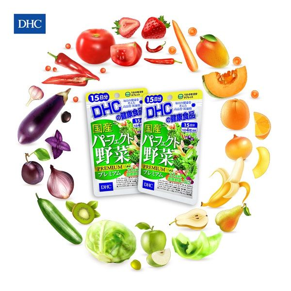 Viên Uống DHC Rau Củ Quả Tổng Hợp Premium 15 Ngày 60 Viên Perfect Vegetable