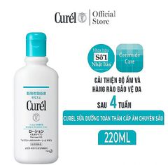 Sữa Dưỡng Cấp Ẩm Chuyên Sâu Curel Intensive Moisture Care Moisture Milk 220ml