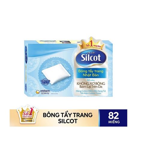 Bông Tẩy Trang Silcot 82 Miếng/Hộp Silcot Velvety Touch Cotton