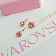 Bộ dây chuyền và khuyên tai Swarovski Bella V