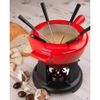 Bộ nồi ăn lẩu kèm bếp 9 món Le Creuset Fondue-Set M Holzgriff 2L