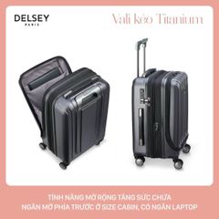 Vali cabin Delsey Paris Helium Titanium