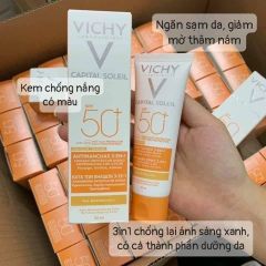 Kem chống nắng 3in1 của Vichy SPF 50 nội địa Pháp