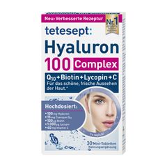 Viên Uống Làm Đẹp Da Mặt Hyaluron 100 Complex, Hộp 30 viên