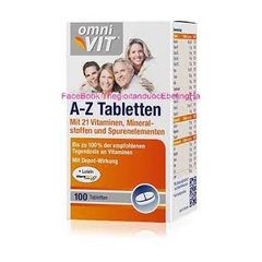 Thuốc bổ vitamin A-Z tabletten của hãng Omni vit - 100 viên