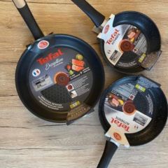 Bộ 3 chảo Tefal Titanium Fusion Pranne 21/24/28cm