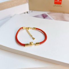 Vòng charm túi tiền mini bằng vàng 24k