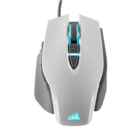 CHUỘT GAMING CORSAIR M65 RGB ELITE WHITE - UP TO 18K DPI NEW BH 24T