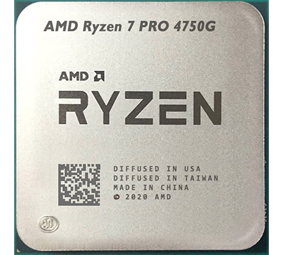 CPU AMD Ryzen 7 PRO 4750G (3.6 GHz upto 4.4GHz / 12MB / 8 Cores, 16 Threads / 65W / Socket AM4) TRAY