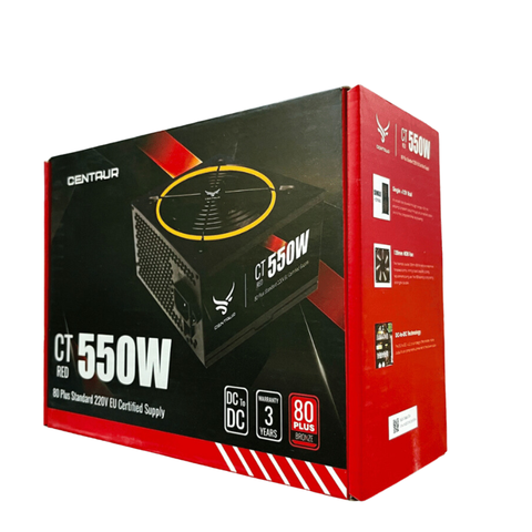 PSU NGUỒN CENTAUR 550W CT550W RED 80+ NEW BH 36T