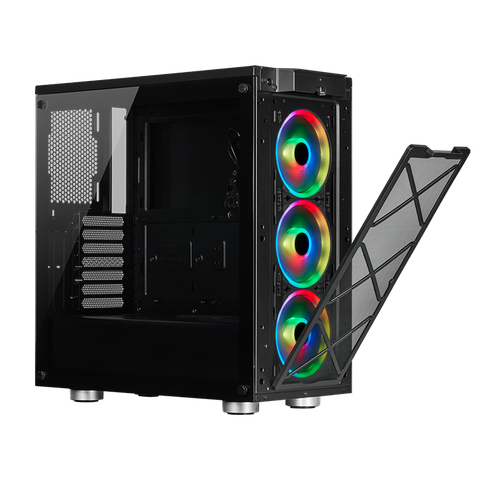 CASE CORSAIR 465X TG RGB BLACK NEW BH 24T