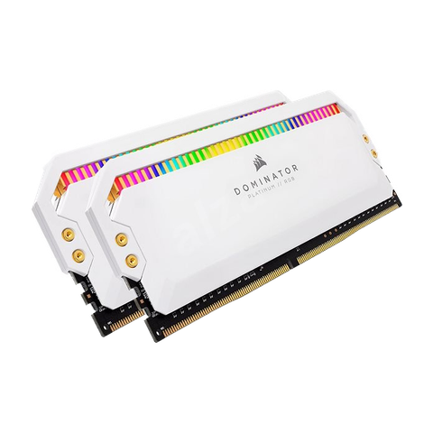 RAM DDR4 32GB CORSAIR 3200MHZ (2X16GB) DIMM, CL16, DOMINATOR PLATINUM RGB WHITE HEATSPREADER, RGB LED NEW BH 36T