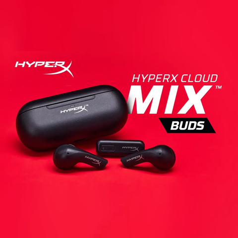TAI NGHE KINGSTON HYPERX CLOUD MIX BUDS BLK WIRELESS GAMING NEW BH 24T