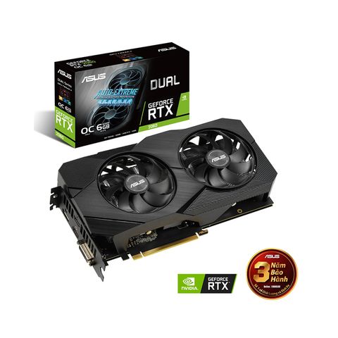 VGA ASUS RTX 2060 6GB GDDR6 DUAL NEW BH 36T