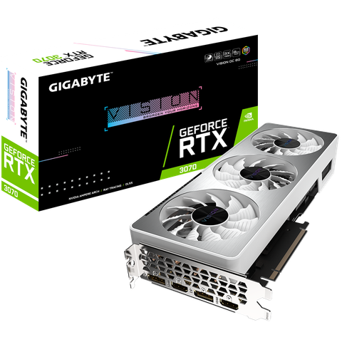 VGA GIGABYTE RTX 3070 VISION OC 8GB 256BIT NEW BH 36T