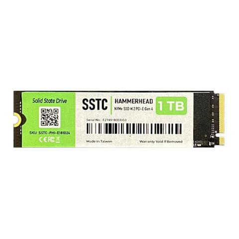 SSD SSTC 1TB HAMMERHEAD SSTC-PHI-E18 3200MB/S M2 NVM PCI-E GEN 4 NEW BH 36T