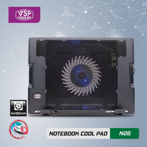 ĐẾ TẢN NHIỆT LAPTOP VSP COOLER N26 NEW BH 12T