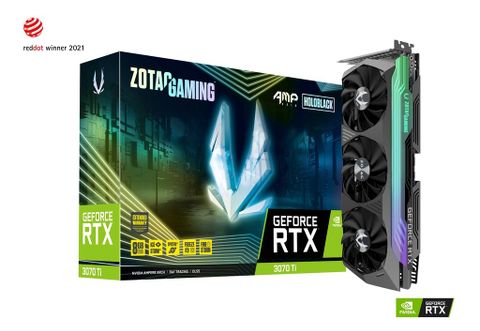 VGA ZOTAC RTX 3070 TI 8GB 256BIT GDDR6X AMP HOLOBLACK GAMING NEW 36TH