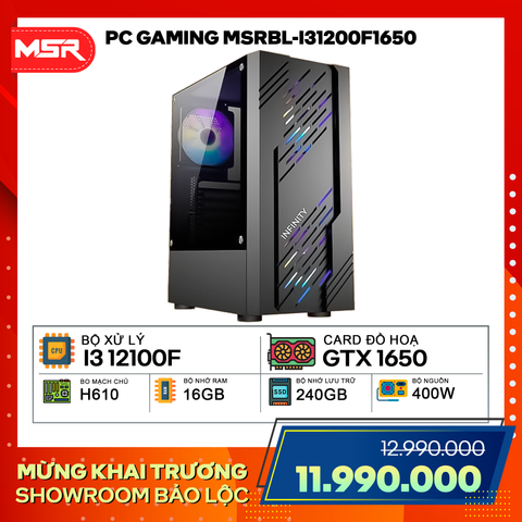 PC GAMING MSRBL-I31200F1650