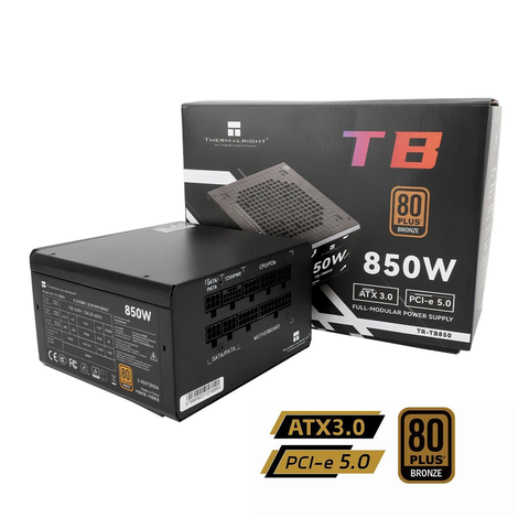 PSU NGUỒN THERMALTAKE 850W TB-850S 80 PLUS BRONZE PCIE 5.0 NEW BH 36T
